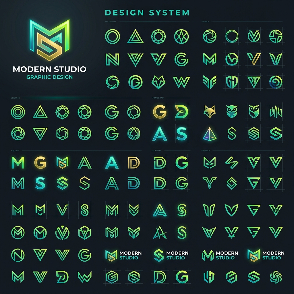Logo Design System & Logomark Variations