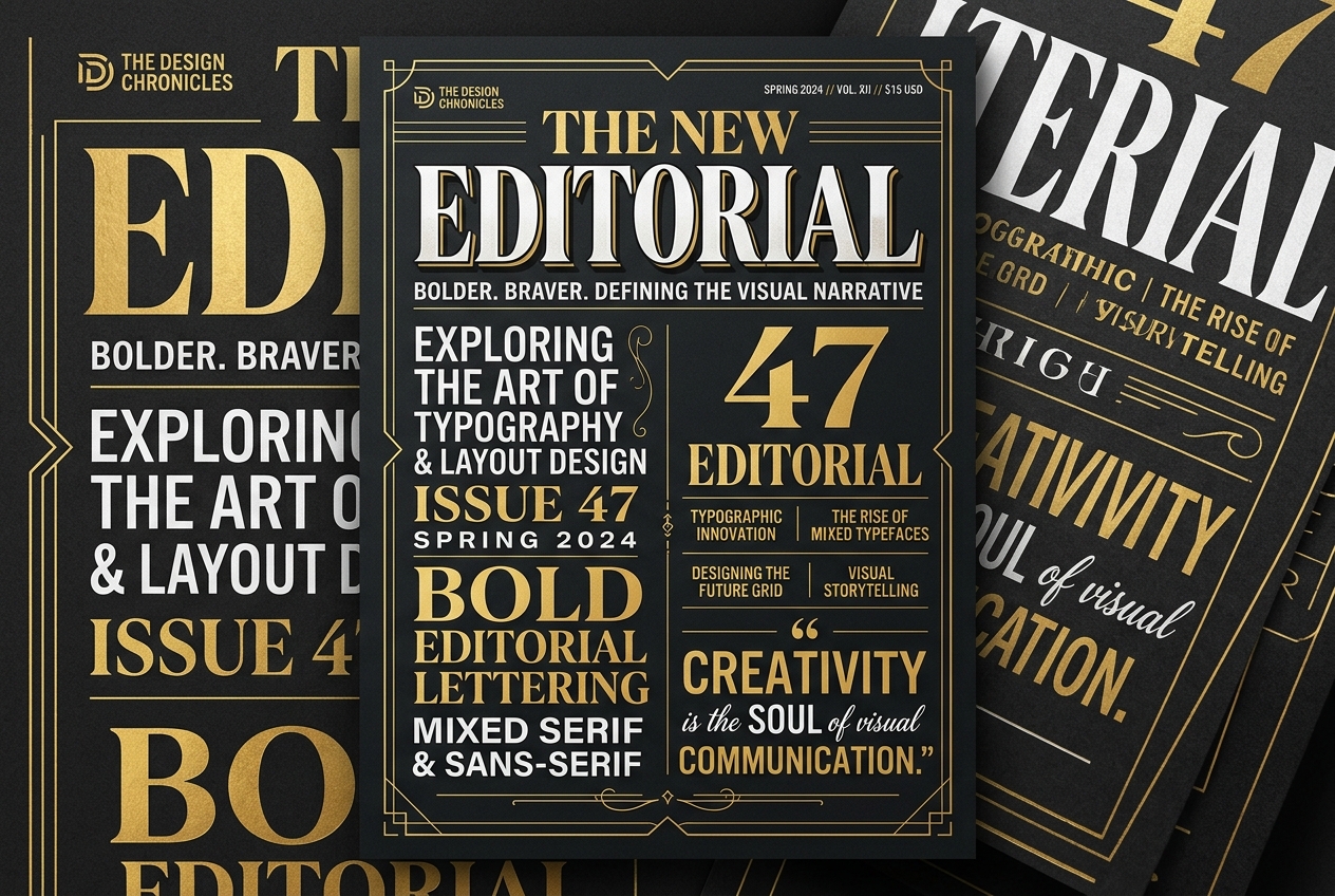 Editorial Typography & Magazine Layout Design